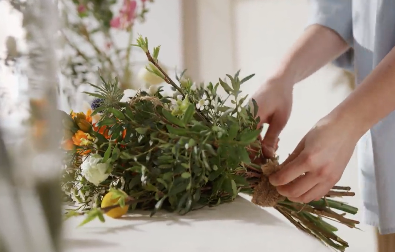 Hand-tied bouquet